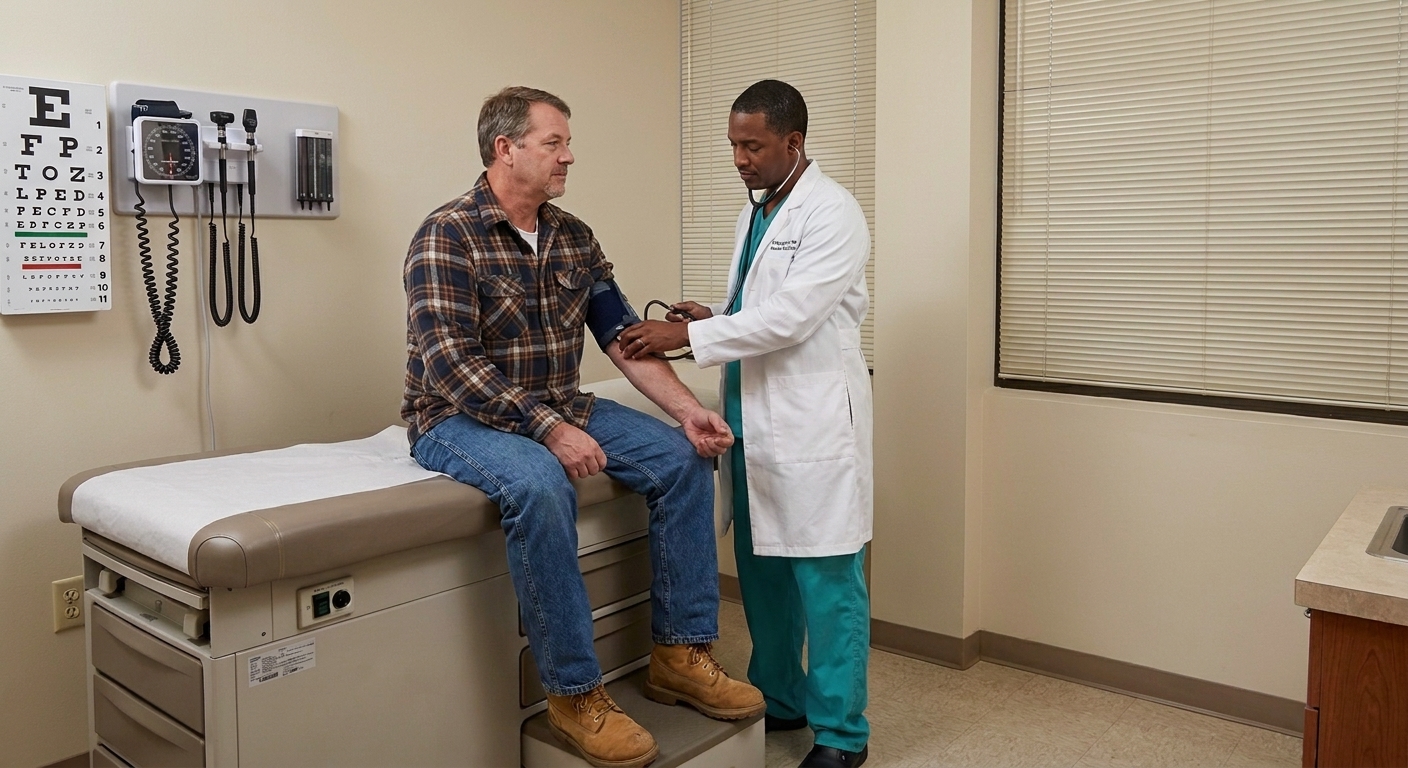 DOT physical exam before starting a new job in Columbia, SC