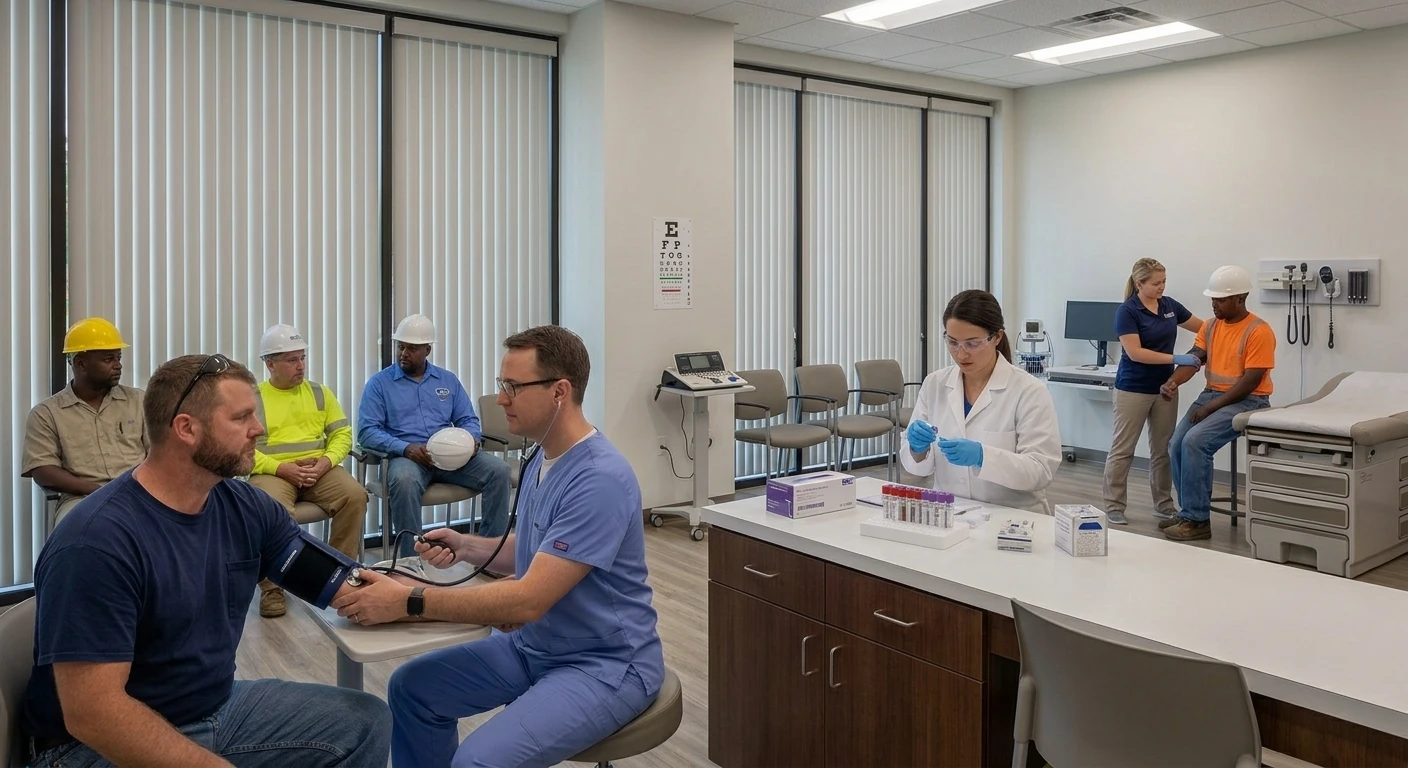 DOT Physicals, Drug Screens, and Occupational Health Services in West Columbia - keeping your workforce safe and compliant